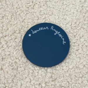 Dessous de verre Douceur Angevine Bleu glénant Sophie Janière A&C Angers-min