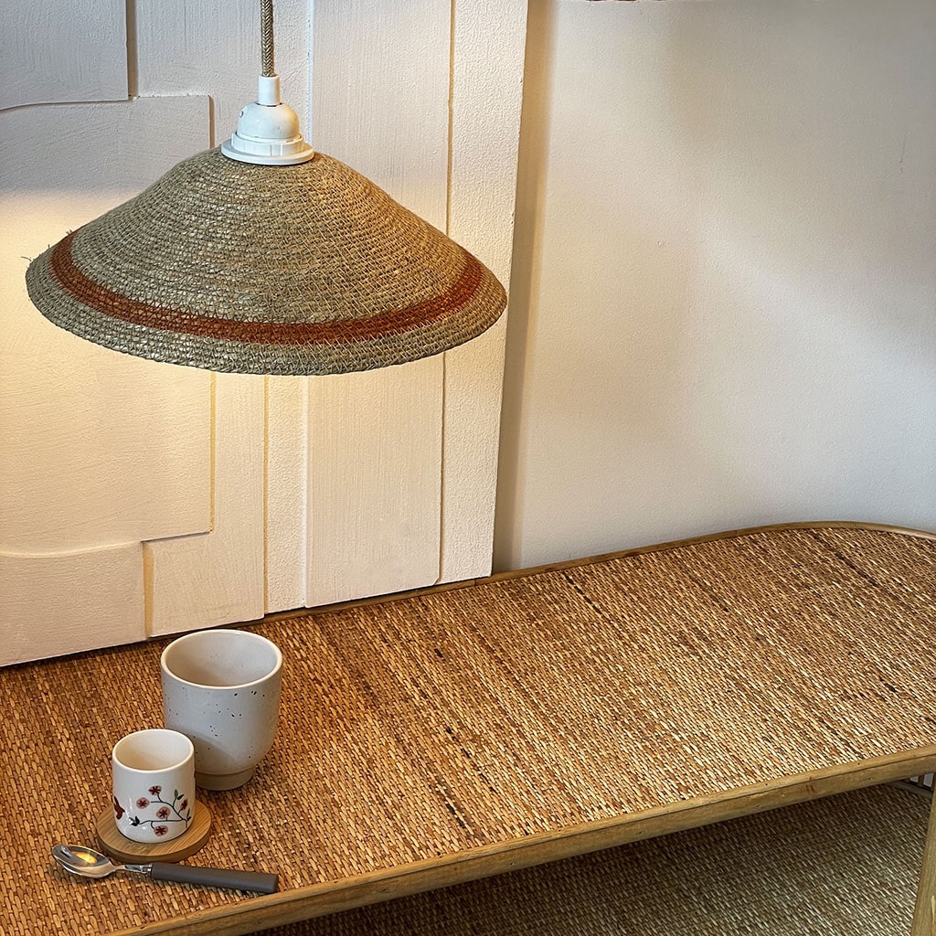 Suspension douille blanche 110cm câble corde naturelle rosace OPJET A&C Angers 1-min Suspension douille blanche 110cm câble corde naturelle rosace OPJET A&C Angers 1-min