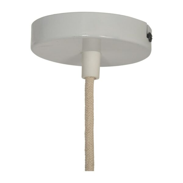 Suspension douille blanche 110cm câble corde naturelle rosace OPJET A&C Angers 4-min