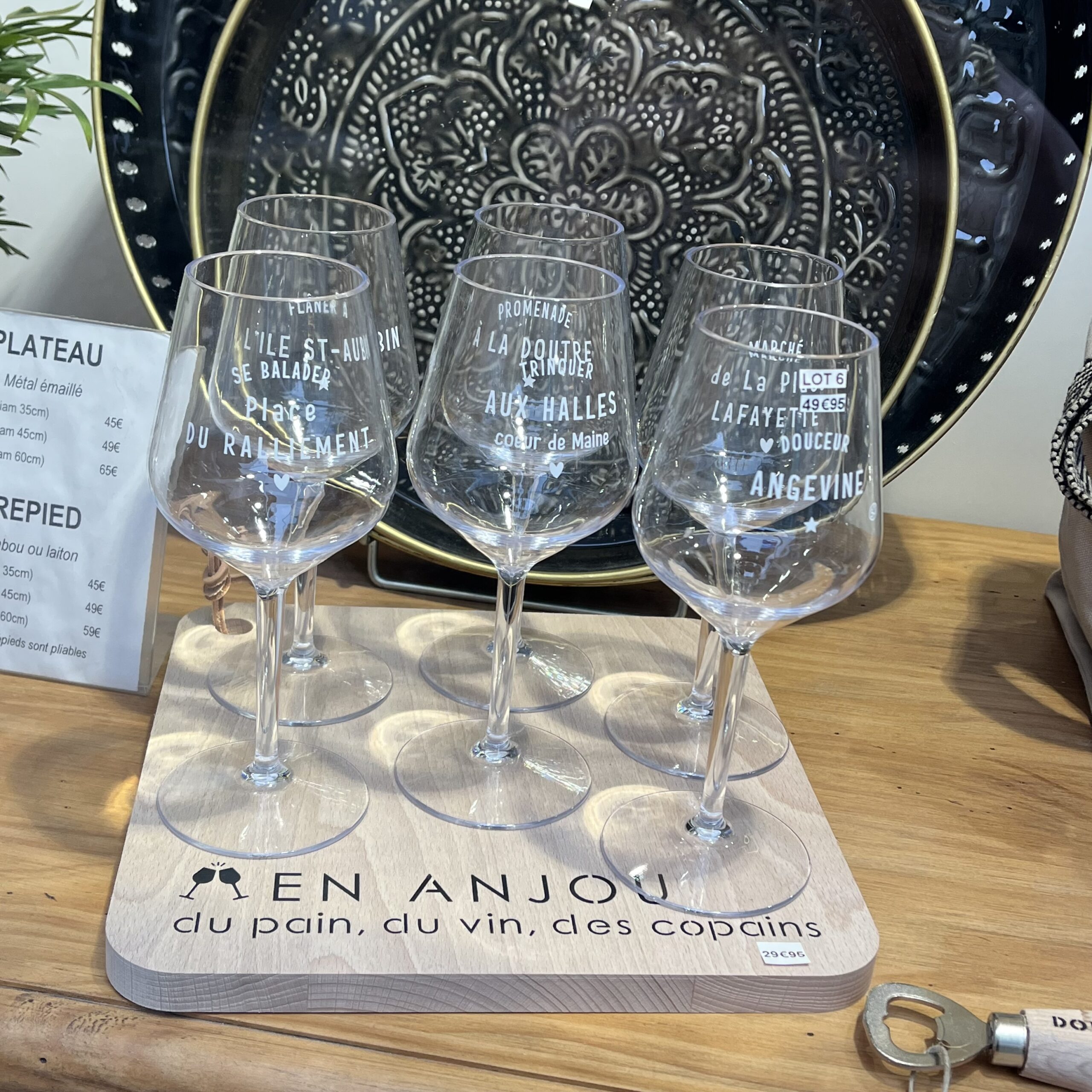 Lot de 6 verres VTT Sophie Janière A&C Angers Lot de 6 verres VTT Sophie Janière A&C Angers