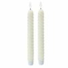 2 bougies led flambeaux cire naturelle ivoire opjet a&c maison angers