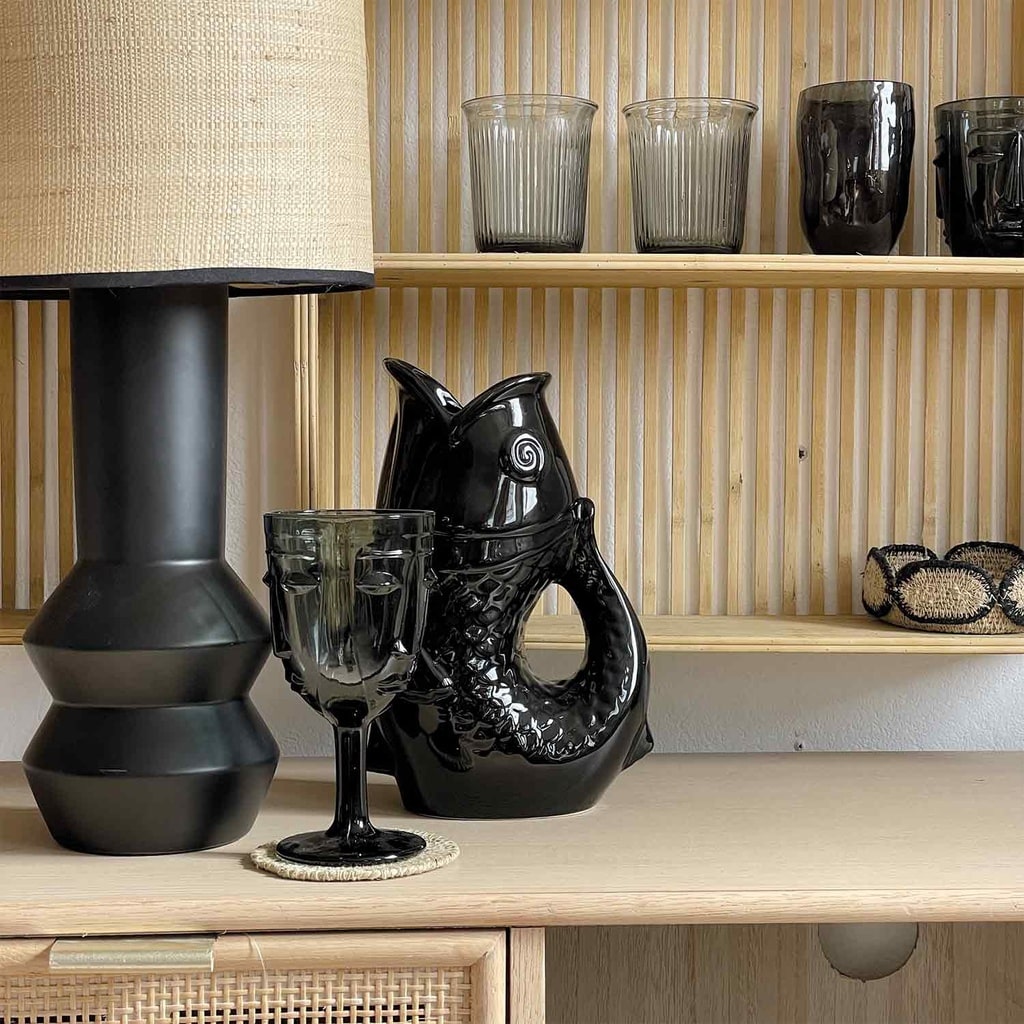 vase pichet poisson noir opjet a&c angers