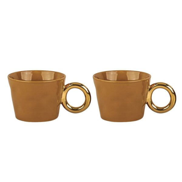 Set de tasses Matin Calin OPJET A&C Angers ocre-min