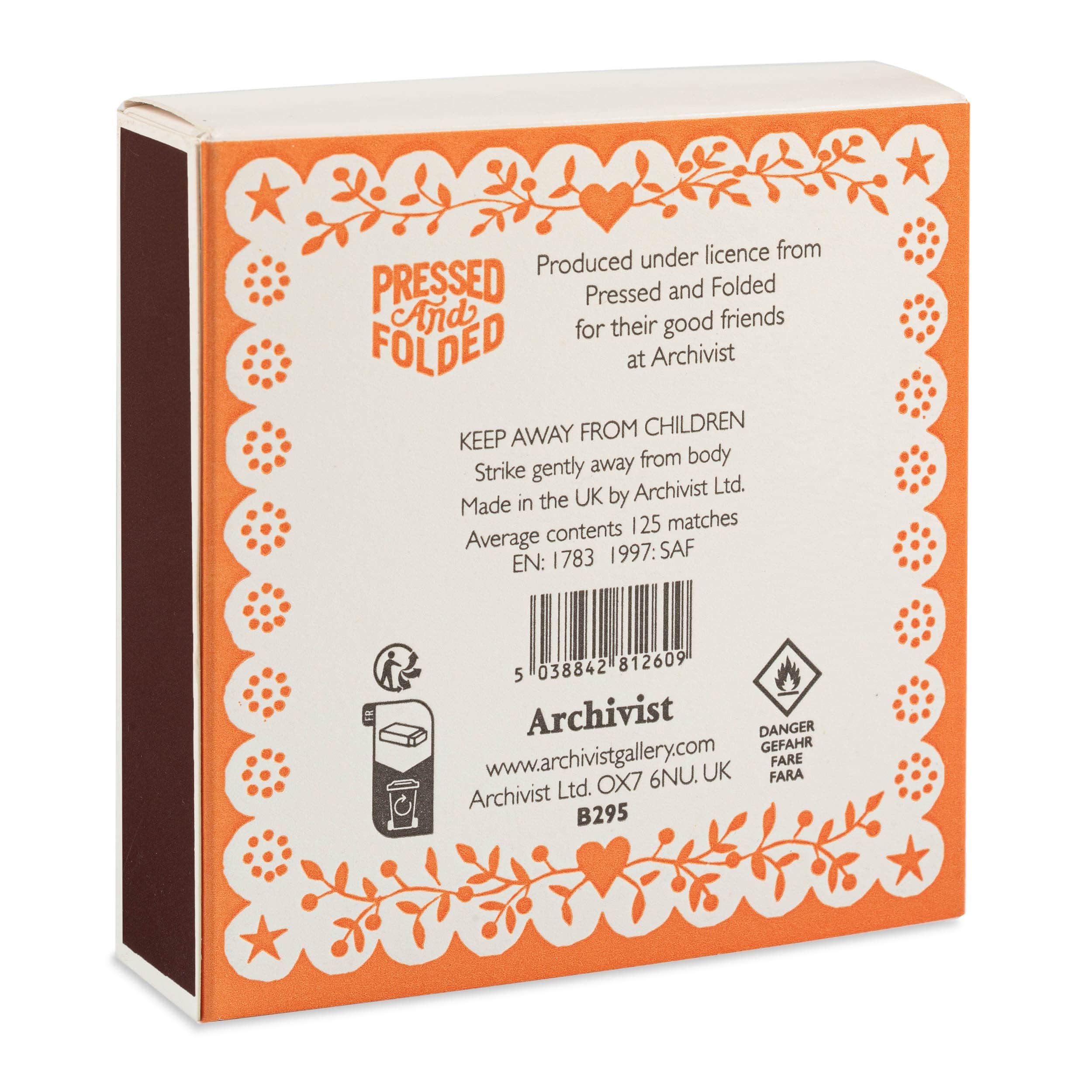 allumettes carré archivist A&C Angers Bright spark 3-min allumettes carré archivist A&C Angers Bright spark 3-min