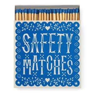 allumettes carré archivist A&C Angers Safety Matches bleu 1-min