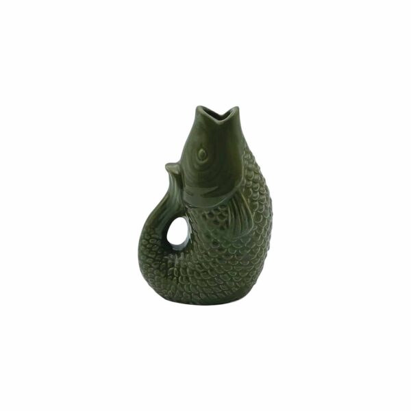 vase ceramic Poisson PM Opjet A&C Angers kaki 1