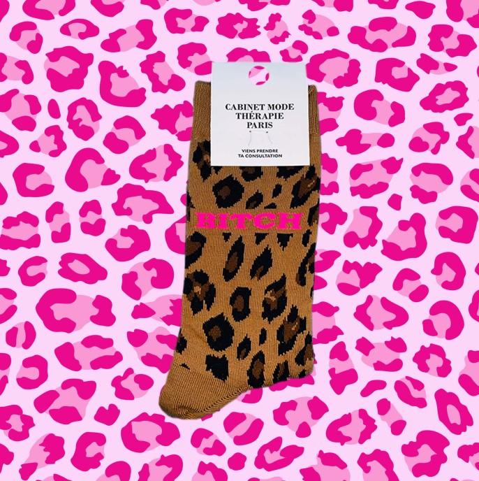 Chaussettes bitch leopard Chaussettes bitch leopard
