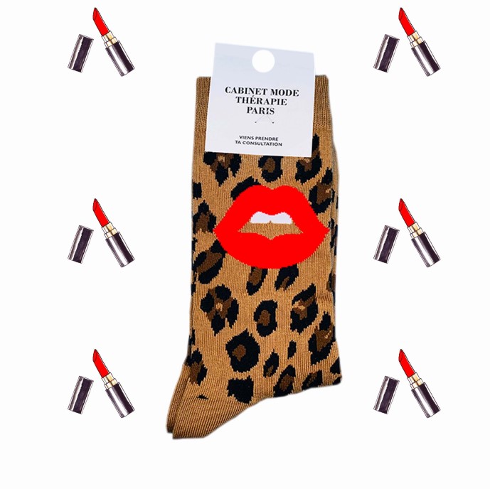 chausettes bouche leopard 1