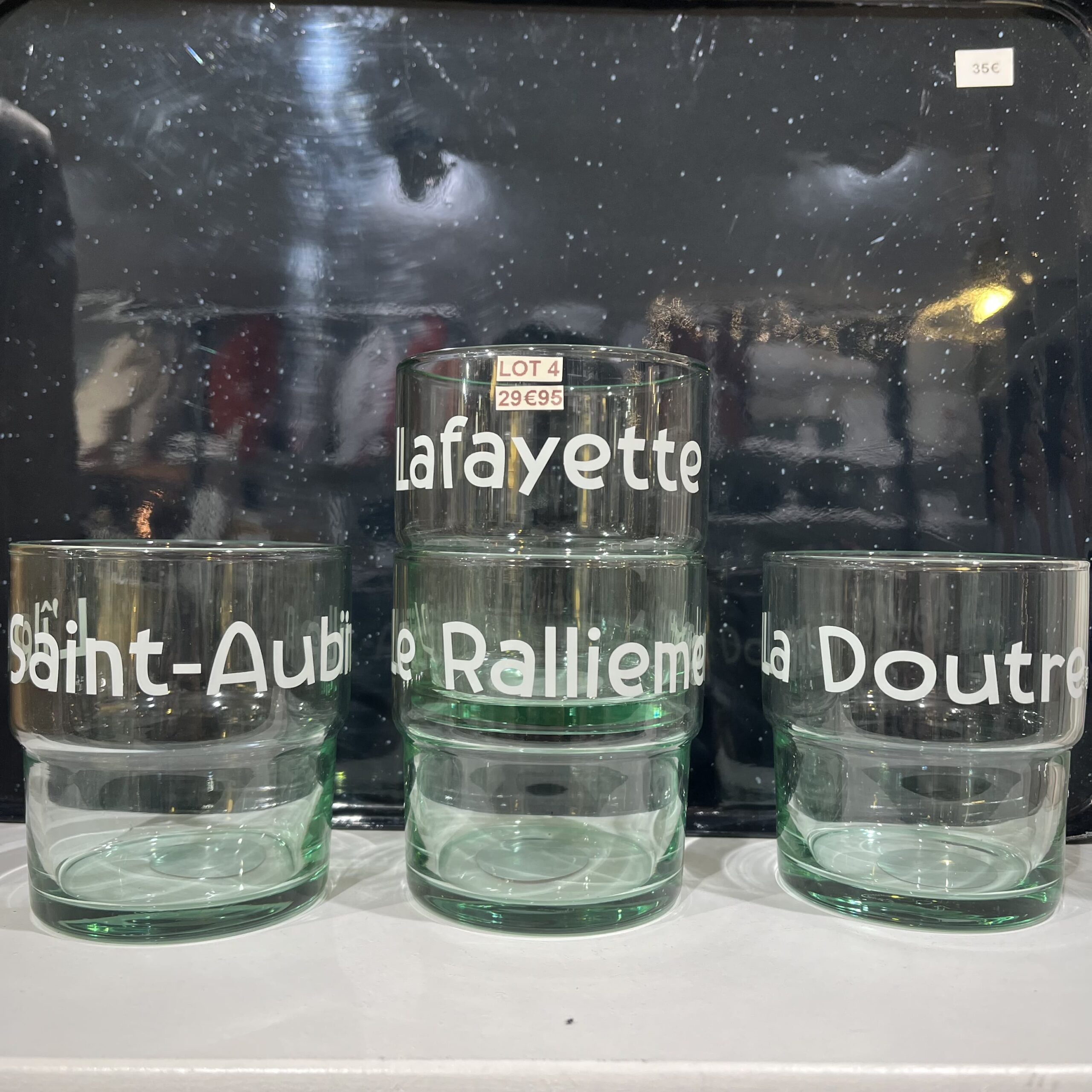 lot de 4 verres Achille Angers Sophie Janière A&C Angers-min