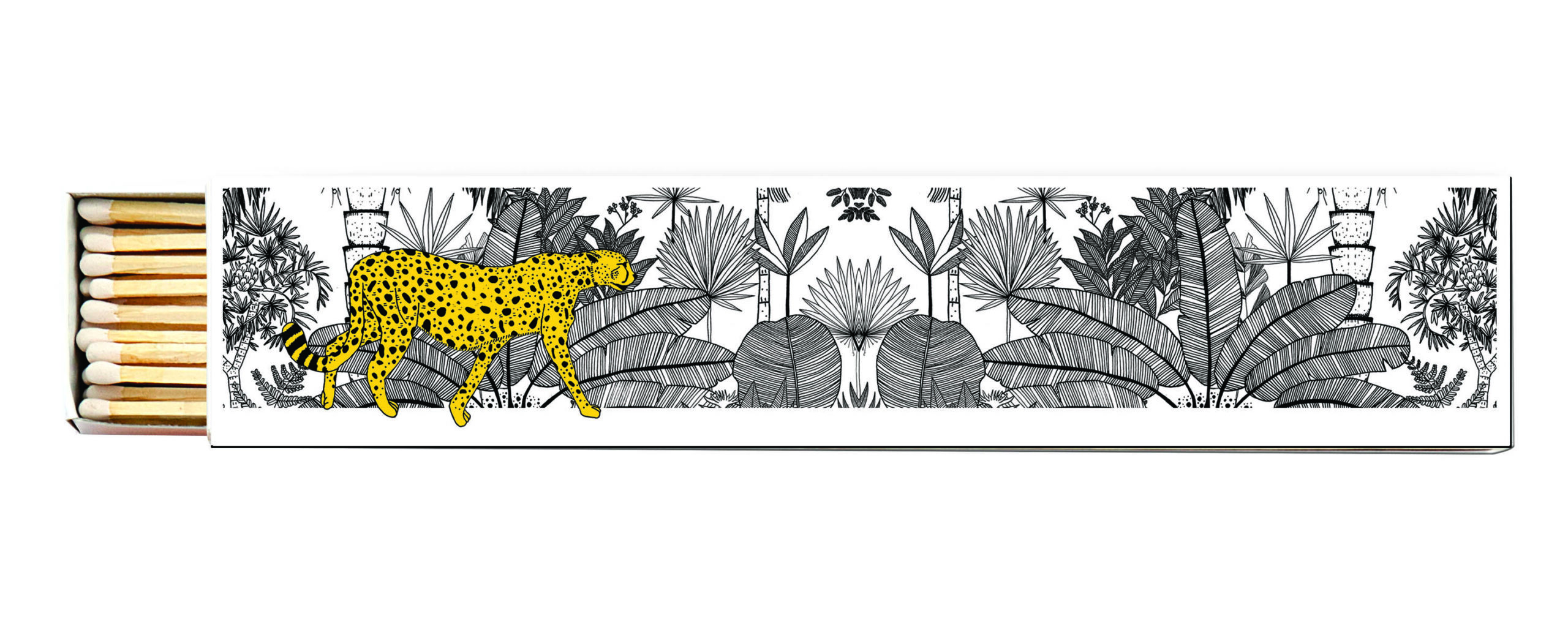 Allumettes Guépard dans la jungle blanche Archivist A&C Angers 1-min