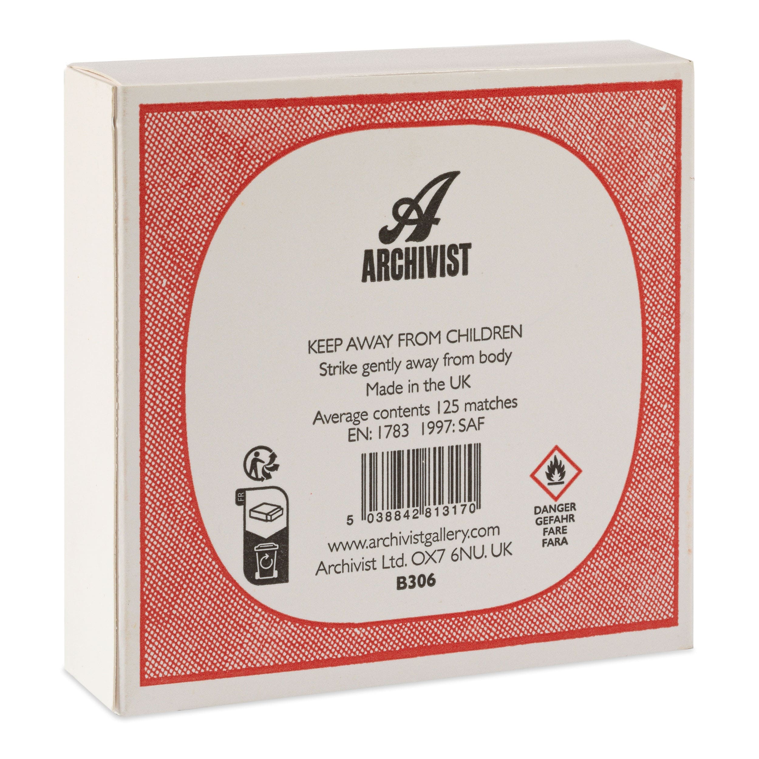 Allumettes carré deux roses archivist A&C Angers 3-min