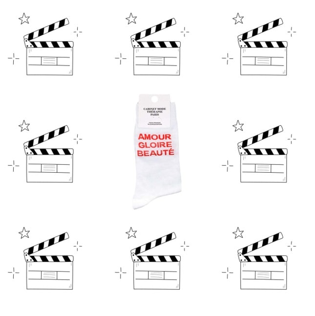 Chaussette Amour gloire beauté cabinet mode thérapie A&C Angers-min