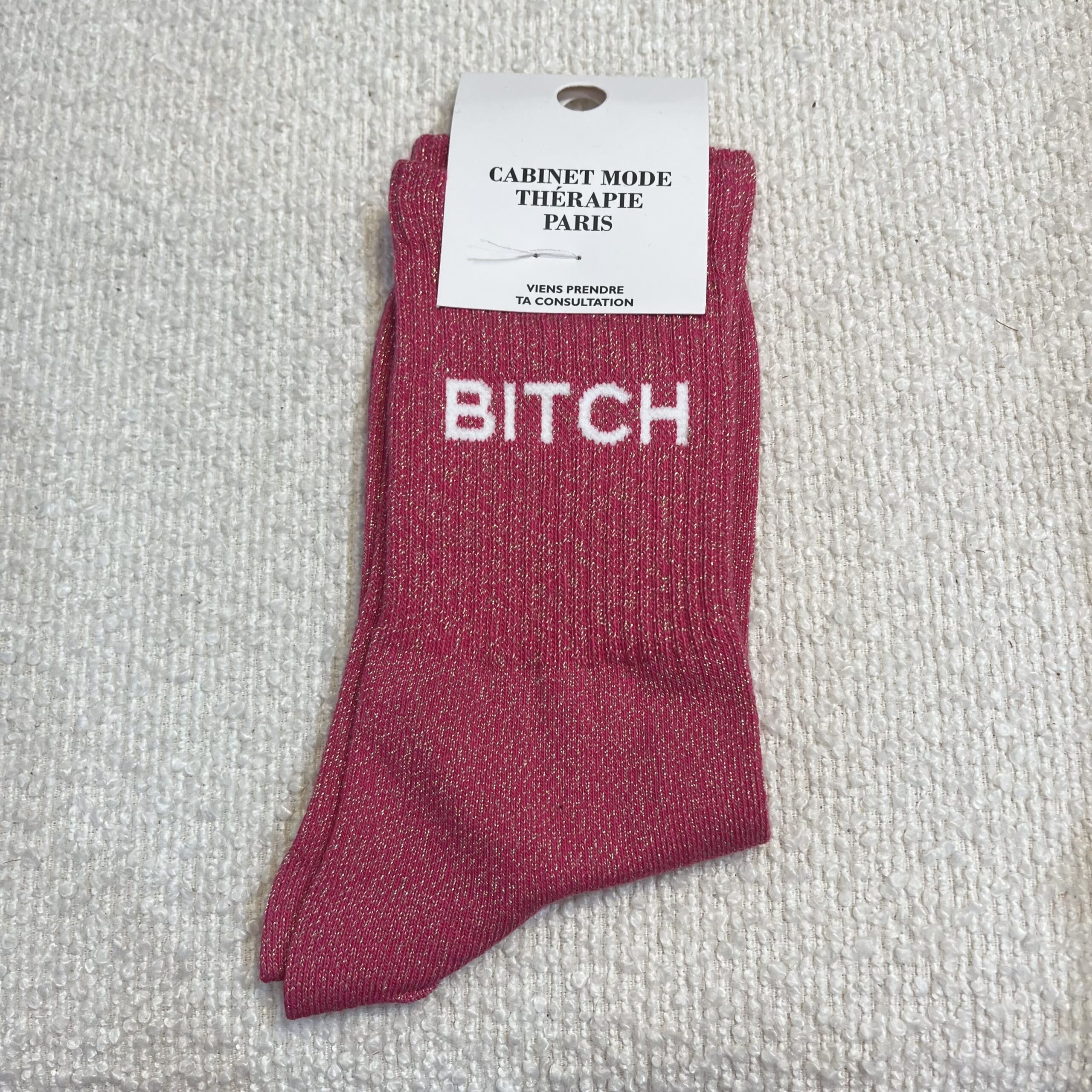 Chaussettes a paillettes BICTH rose Cabinet mode thérapie A&C Angers-min Chaussettes a paillettes BICTH rose Cabinet mode thérapie A&C Angers-min