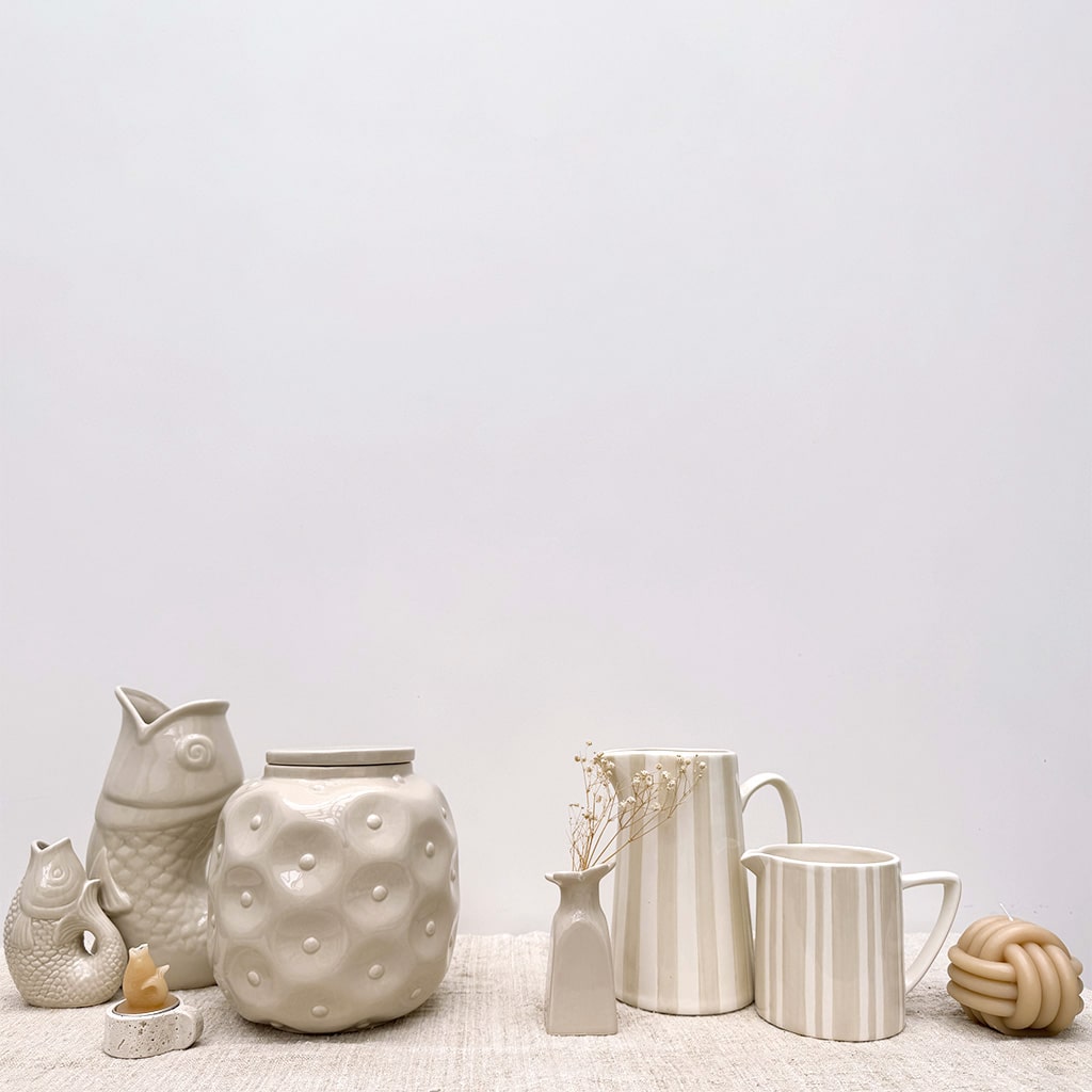 Vase pichet ceramic poisson sable OPJET A&C Angers 4-min