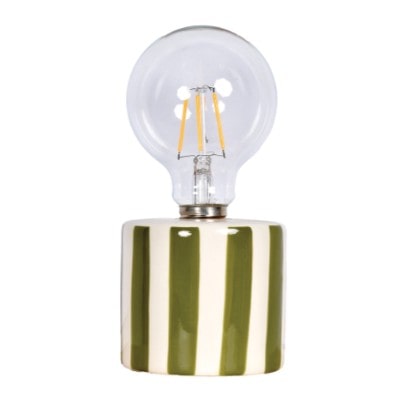 Lampe décorative rayures kaki A&C Angers 4-min
