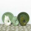 Vase pichet ceramic poisson kaki A&C Angers OPJET 4-min