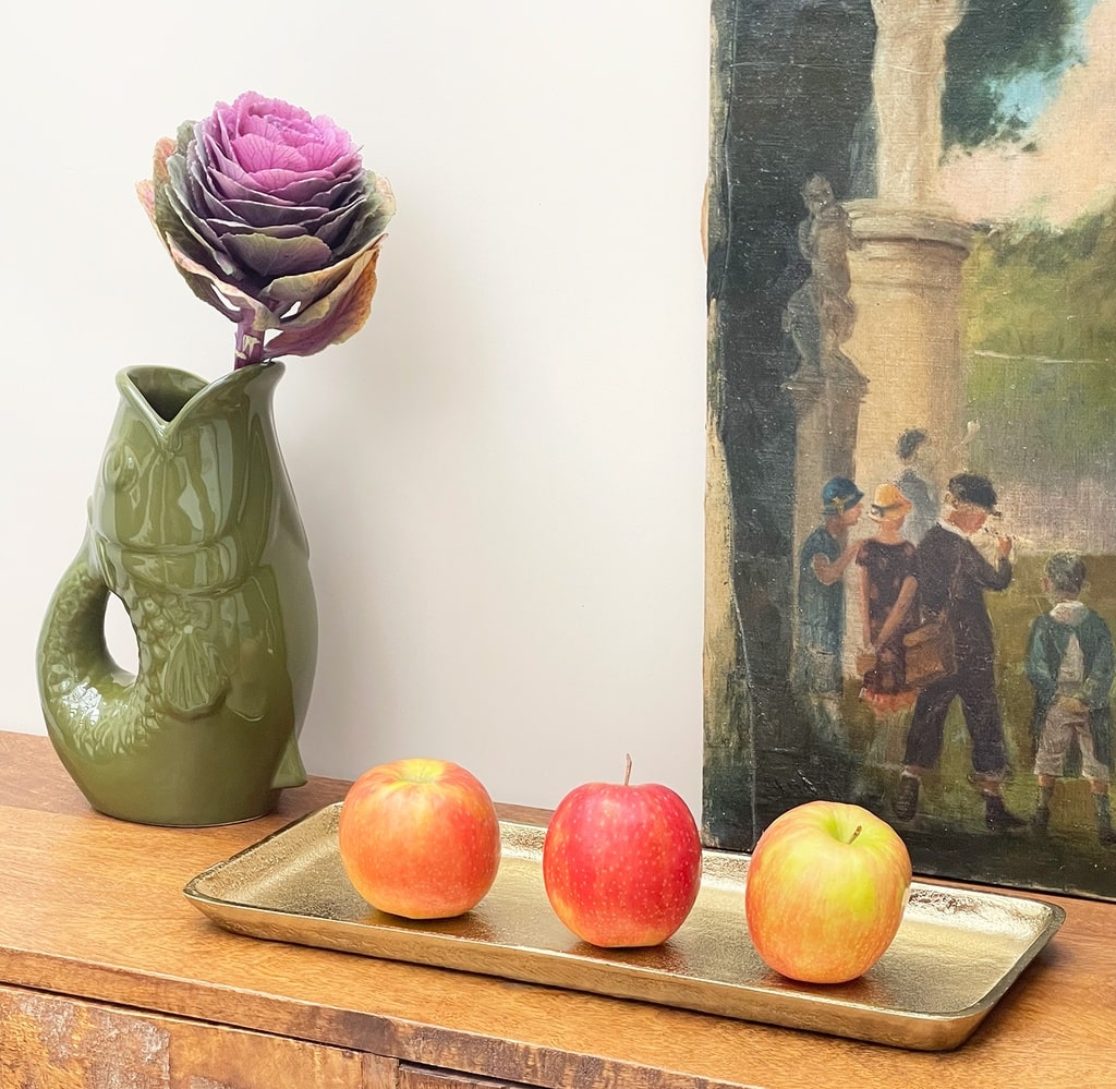 Vase pichet ceramic poisson kaki A&C Angers OPJET 5-min