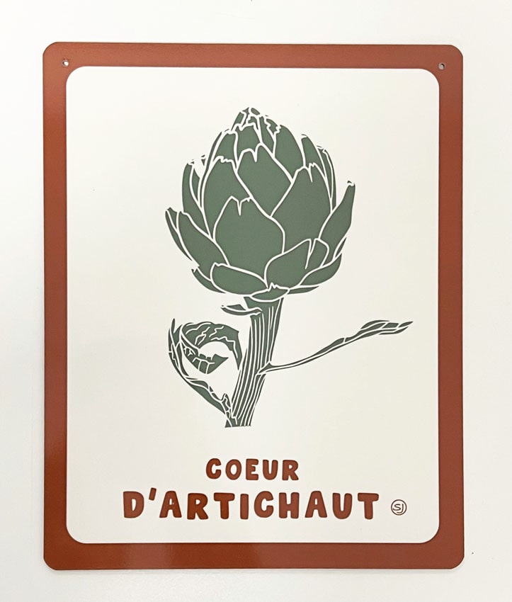 plaque le coeur d'artichaut Sophie Janière A&C Angers-min plaque le coeur d'artichaut Sophie Janière A&C Angers-min