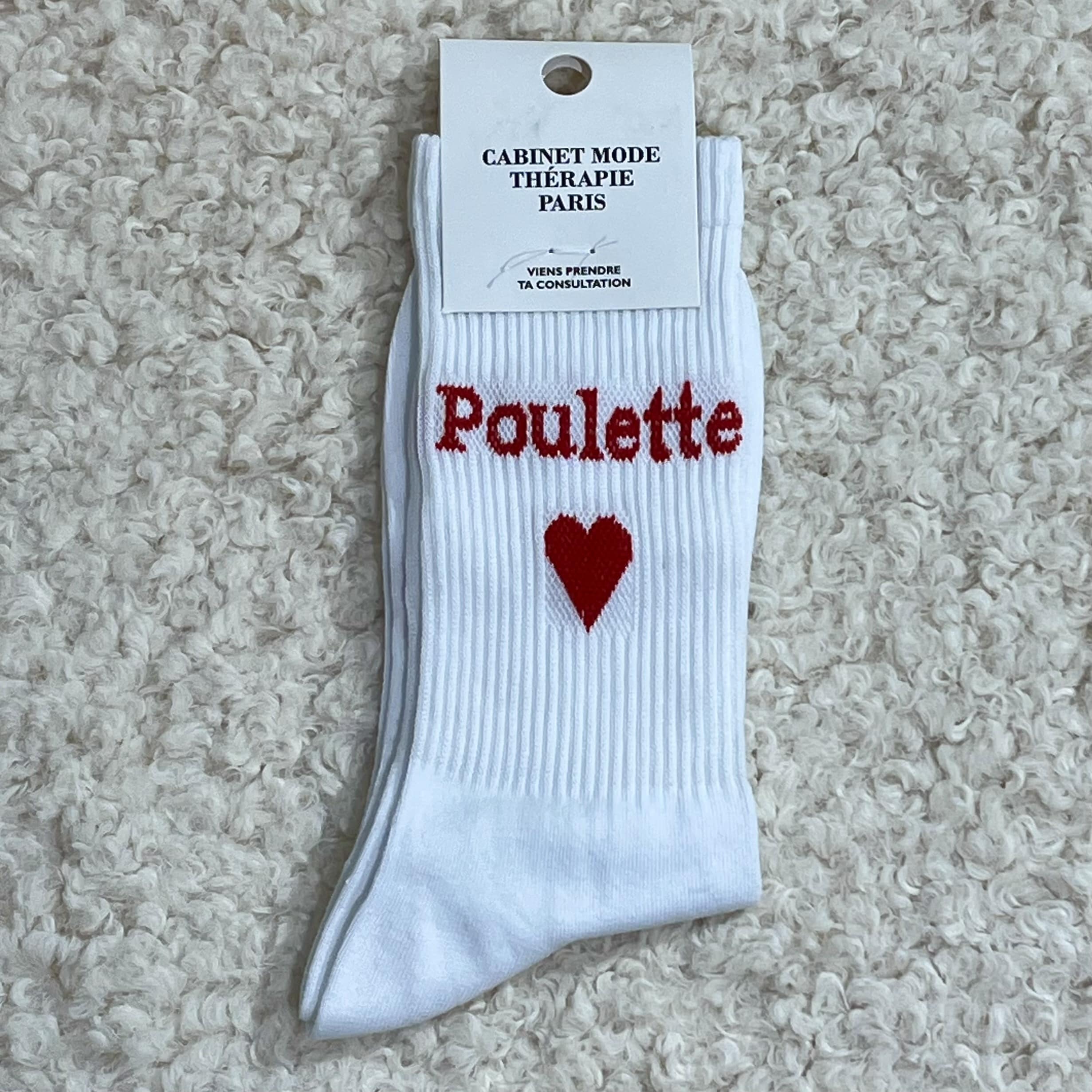 Chaussette Poulette rouge cabinet mode thérapie A&C angers-min Chaussette Poulette rouge cabinet mode thérapie A&C angers-min