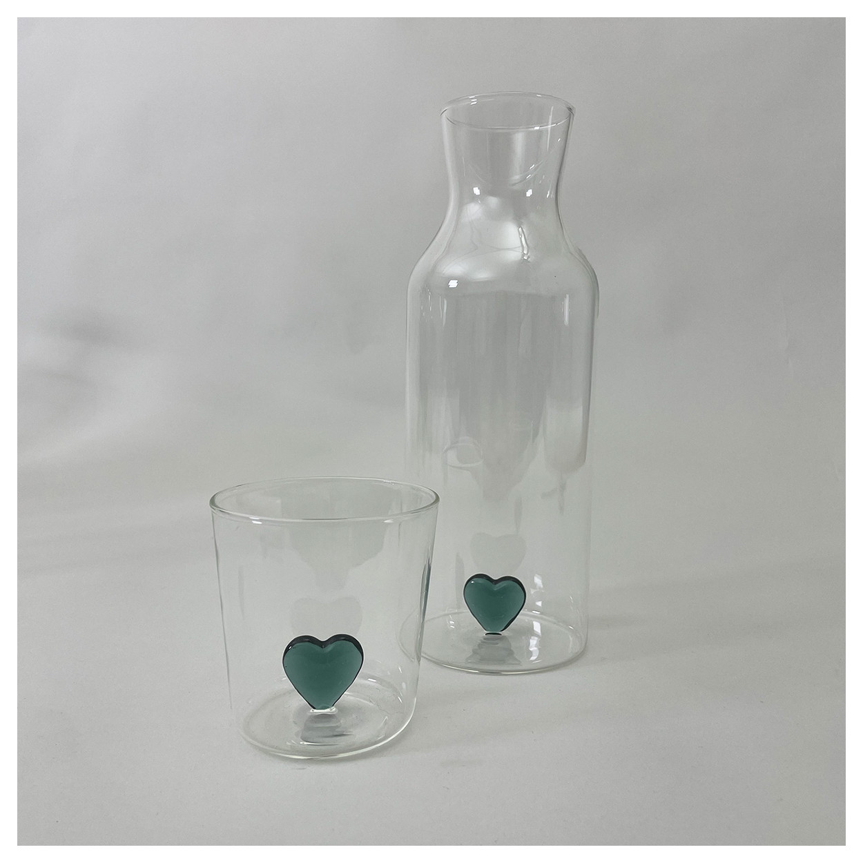 carafe-heart-lake-green bazardeluxe A&C Angers 1-min
