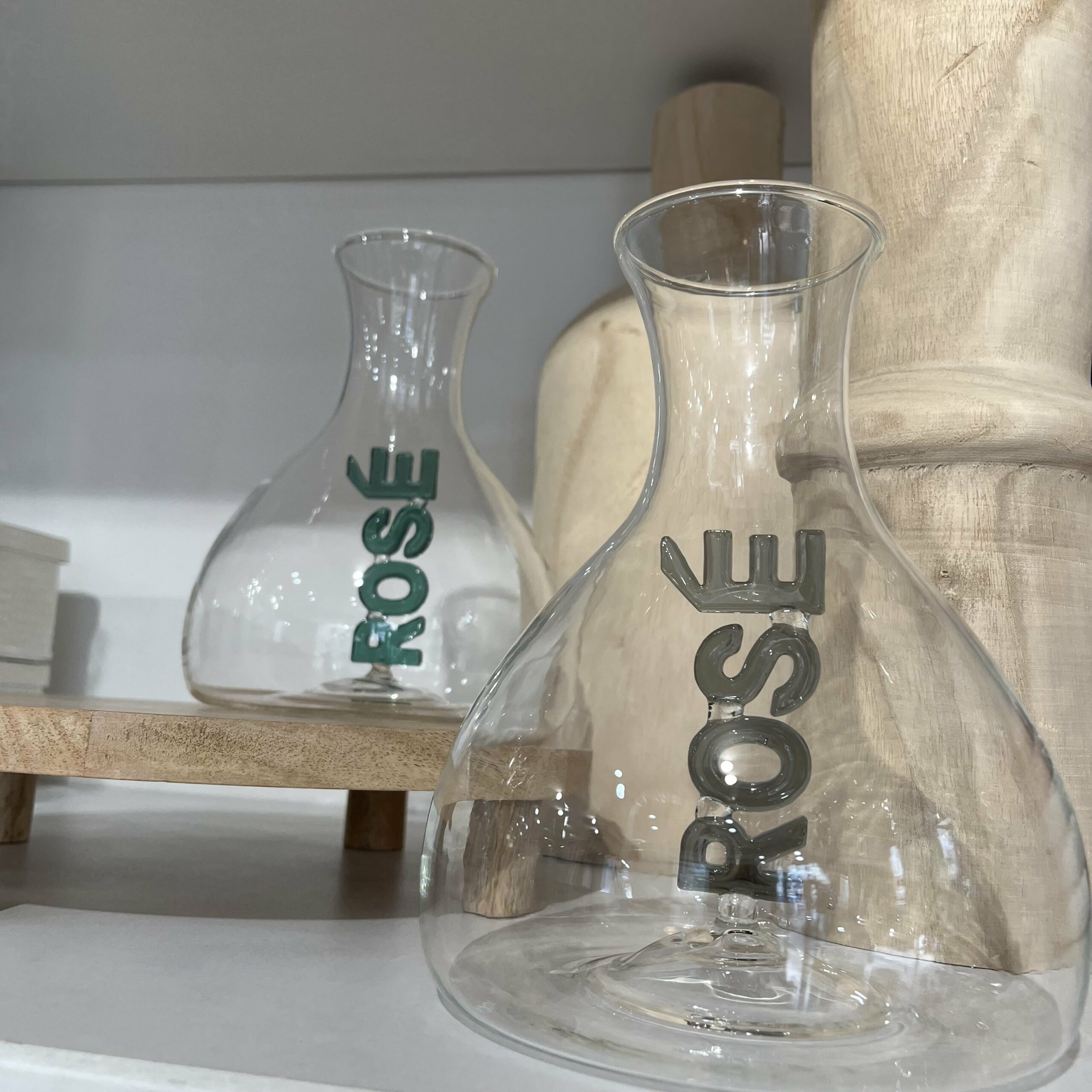 Carafe Rose vert et smoke Bazardeluxe A&C Angers-min