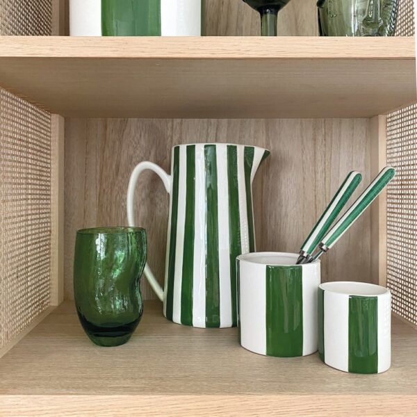 Set de 4 pots rayure vert OPJET A&C Angers 2-min
