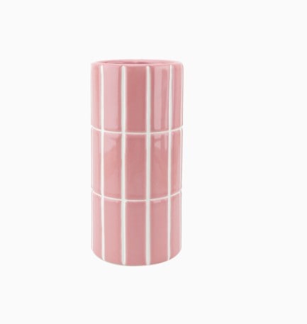 Vase CARRELAGE rose OPJET A&C Angers 1-min