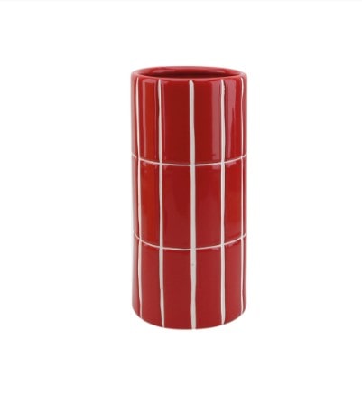 Vase CARRELAGE rouge OPJET A&C Angers -min