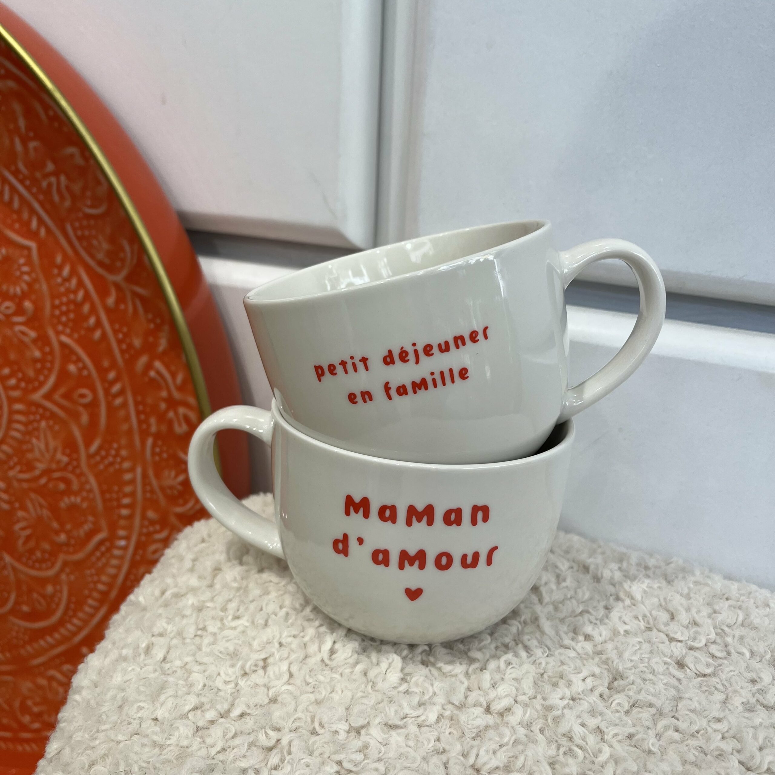 Mug déjeuner maman d'amour , petit déjeuner en famille A&C Angers Sophie Janière-min