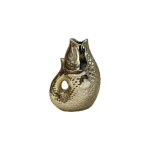 Vase ceramic Poisson pm doré A&C Angers