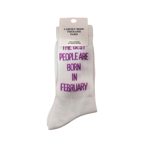 Chaussette the best people are born in February A&C Angers Chaussette the best people are born in February A&C Angers