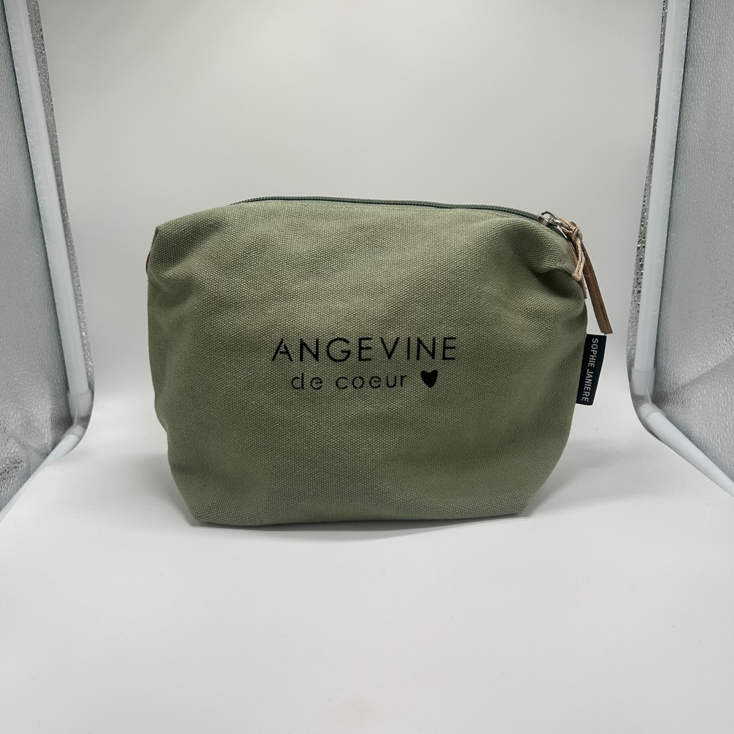 Trousse coton Angevine de coeur orange SJ A&C Angers